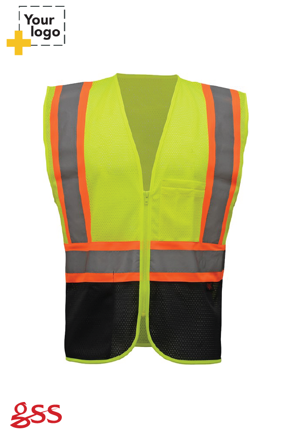 Class 2 Two Tone Vest w/Black Bottom