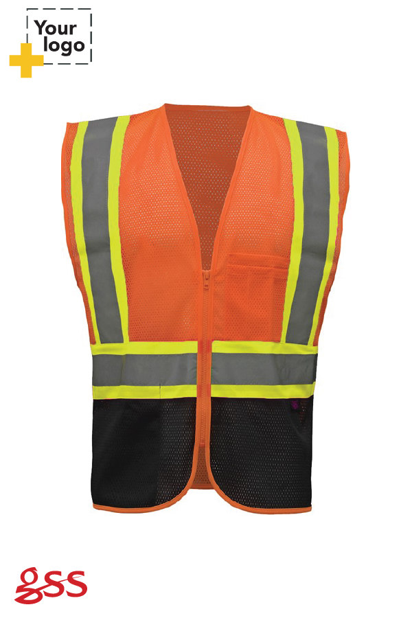 Class 2 Two Tone Vest w/Black Bottom