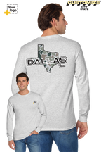 Custom Gildan® DryBlend® 50 Cotton/50 Poly Long Sleeve T-Shirt - Duck Camo