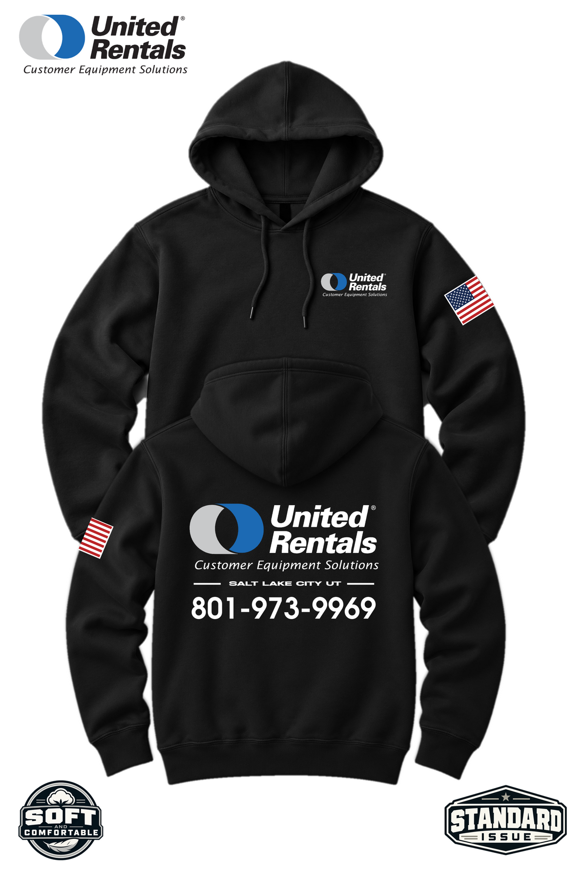 YoUR Location Hooded Sweatshirt - UR Customer Equipment Solutions