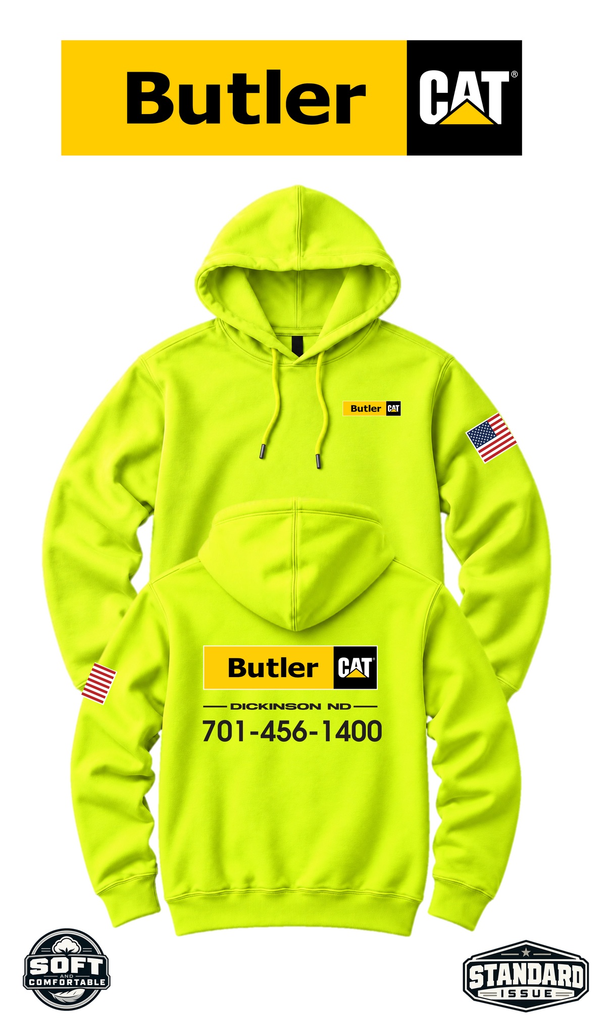 Your Location Hooded Sweatshirt - Butler CAT