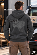 Gildan® Heavy Blend™ Hooded Sweatshirt - Topographical State