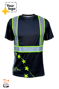 SS360º Stealth 1776 Betsy Ross - Black - Type-O - Reflective Safety Shirt