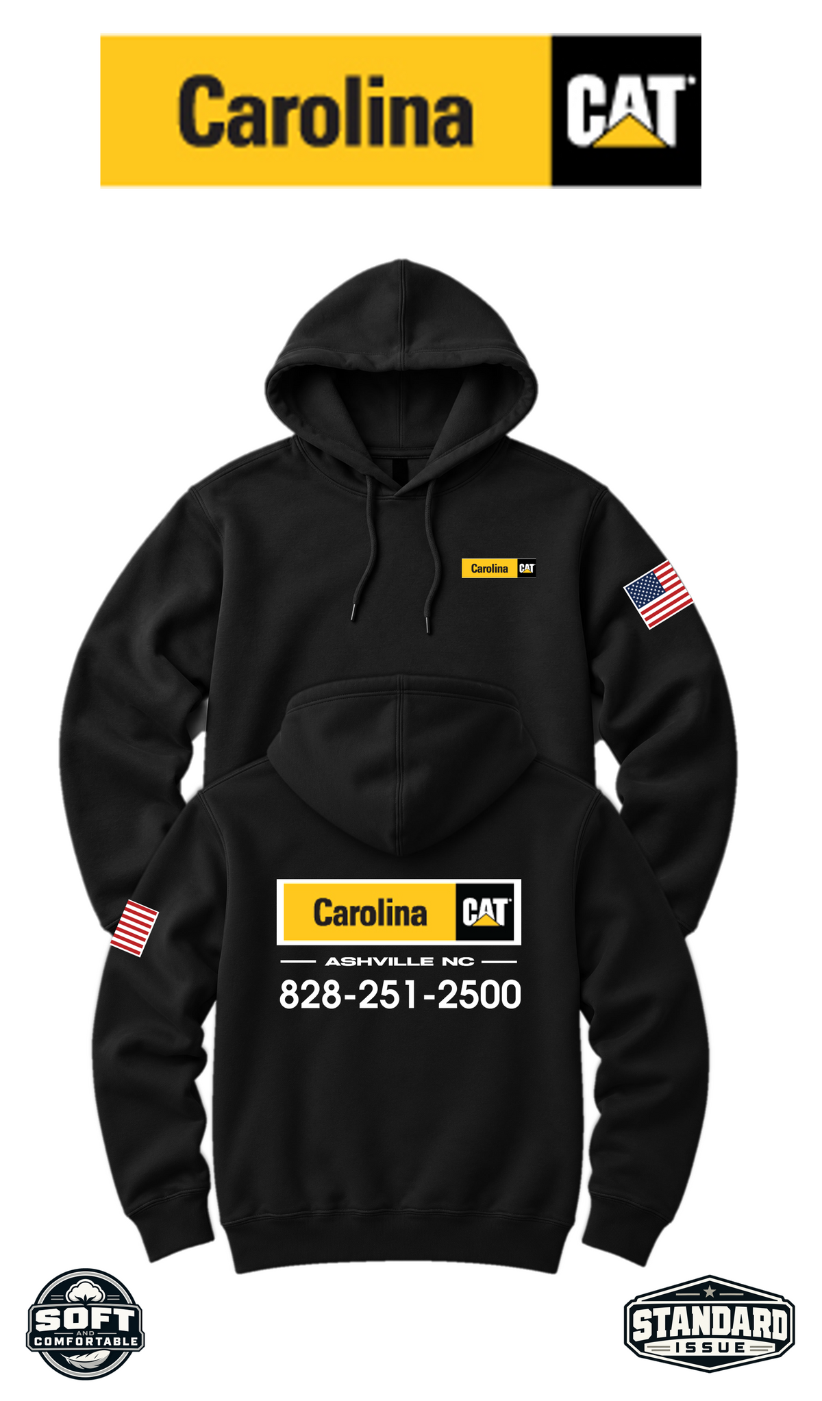Your Location Hooded Sweatshirt - Carolina CAT