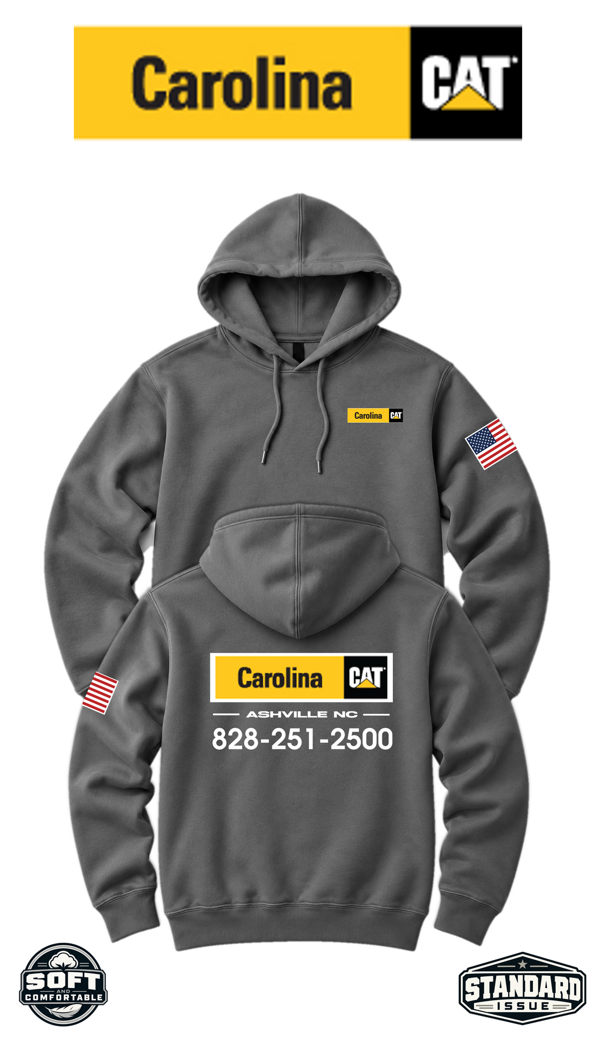 Your Location Hooded Sweatshirt - Carolina CAT