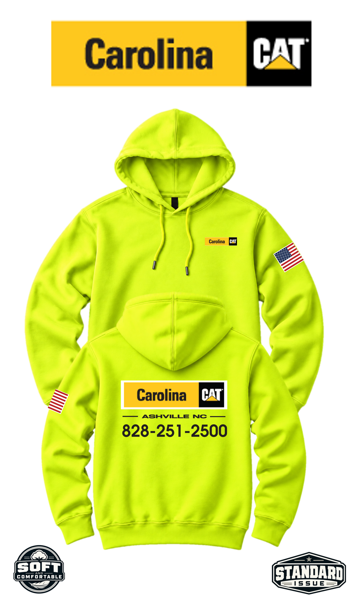 Your Location Hooded Sweatshirt - Carolina CAT