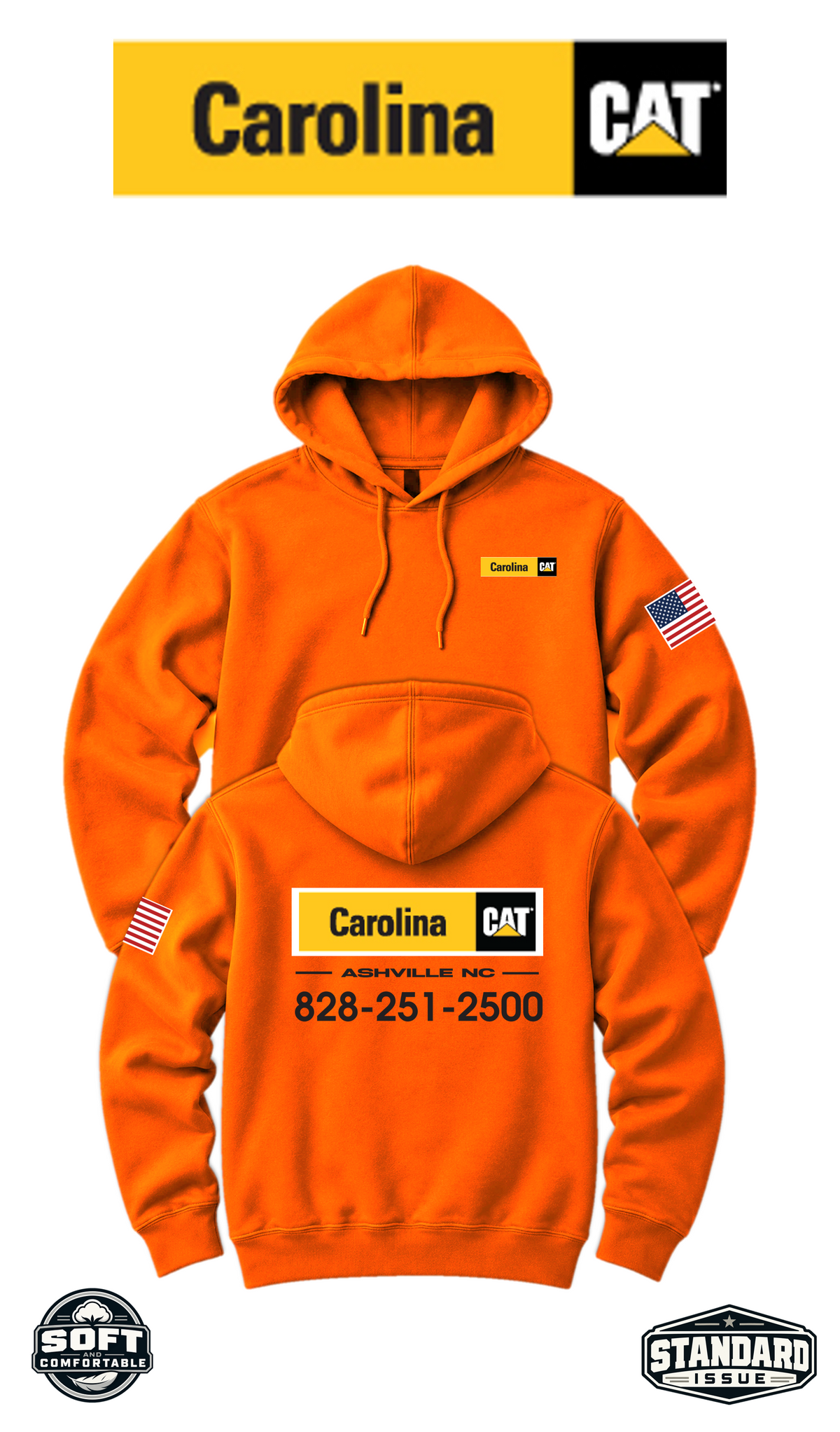Your Location Hooded Sweatshirt - Carolina CAT