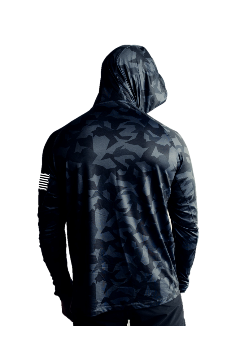 Billfisher Hooded Long Sleeve Performance Tee - QXO