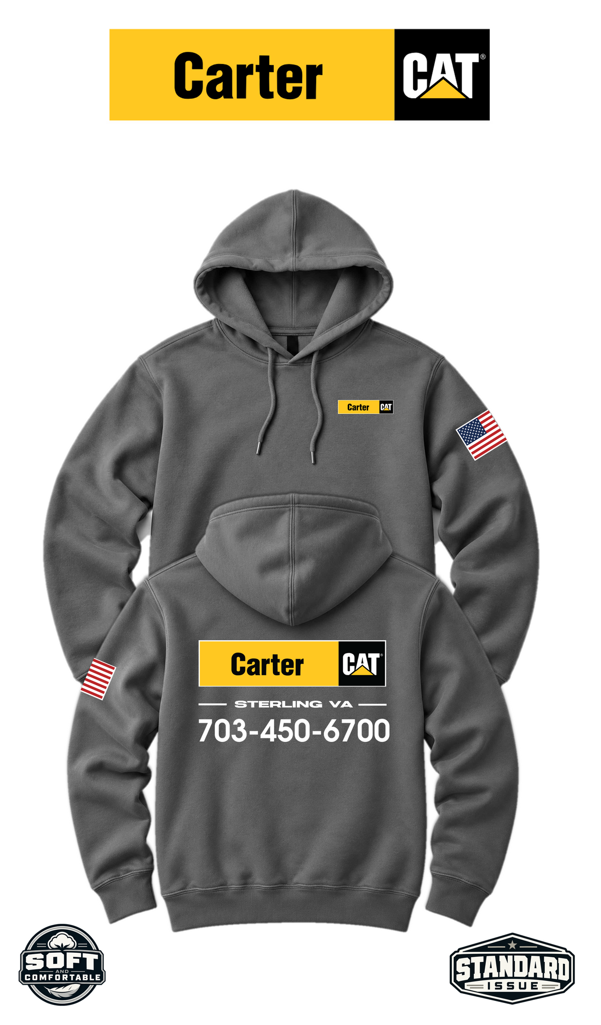 Your Location Hooded Sweatshirt - Carter CAT