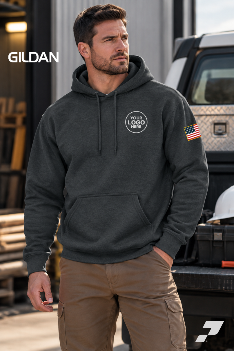 Gildan® Heavy Blend™ Hooded Sweatshirt - USA Colors Don't Run