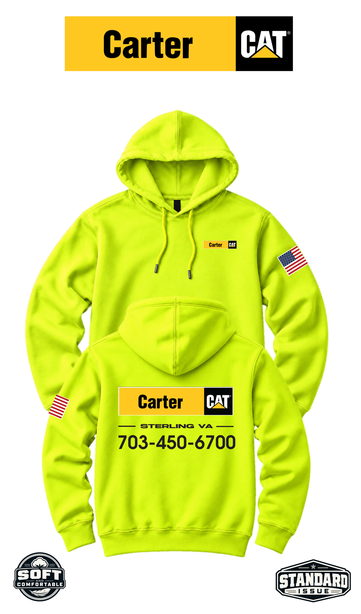 Your Location Hooded Sweatshirt - Carter CAT