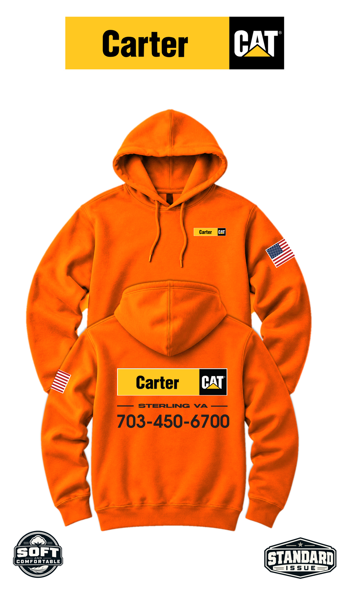 Your Location Hooded Sweatshirt - Carter CAT