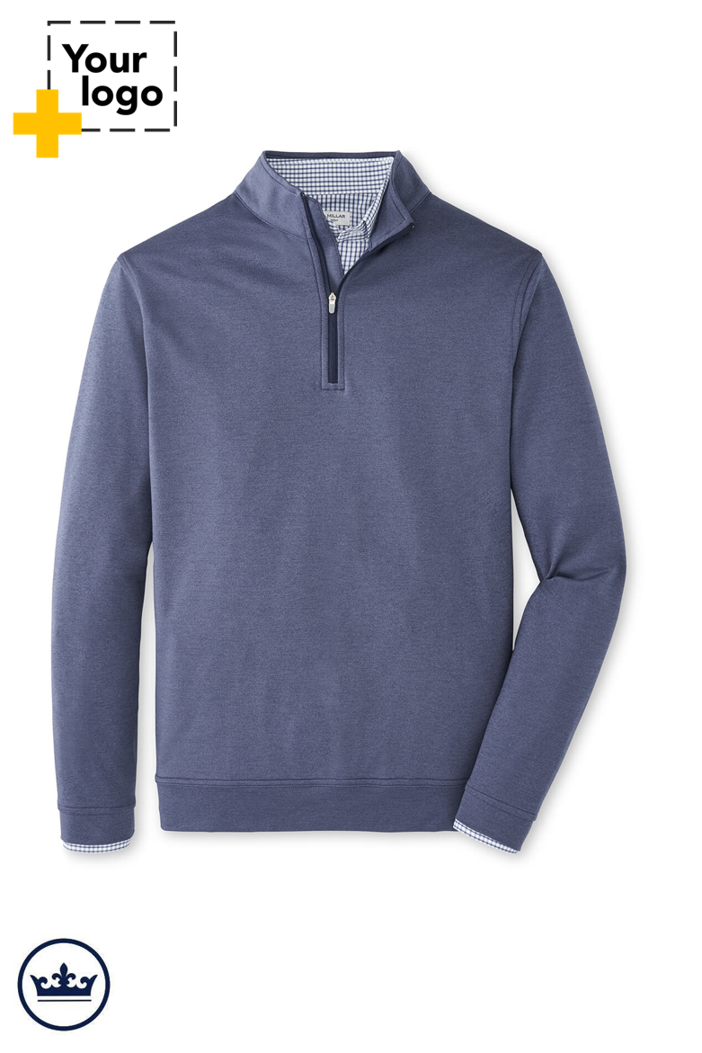 Peter Millar Men's Perth Performance Melange Quarter-Zip