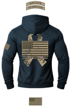 Salute to Service Hooded Sweatshirt + YOUR LOGO