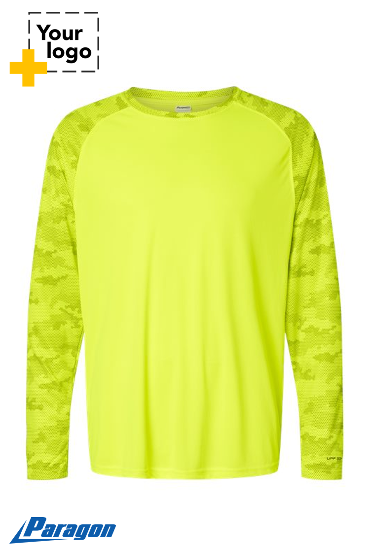 Cayman Performance Camo Colorblocked Long Sleeve T-Shirt