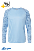 Cayman Performance Camo Colorblocked Long Sleeve T-Shirt