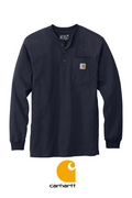 Carhartt® Long Sleeve Henley T-Shirt + YOUR LOGO