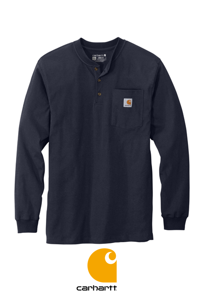 Carhartt® Long Sleeve Henley T-Shirt + YOUR LOGO