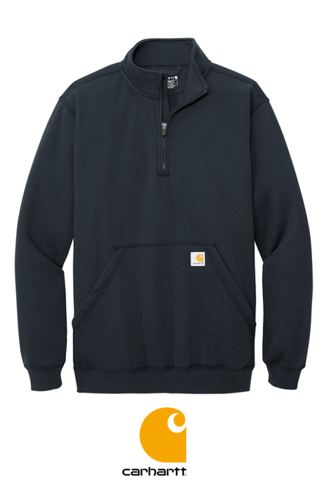 Carhartt® Midweight 1/4-Zip Mock Neck Sweatshirt + YOUR LOGO