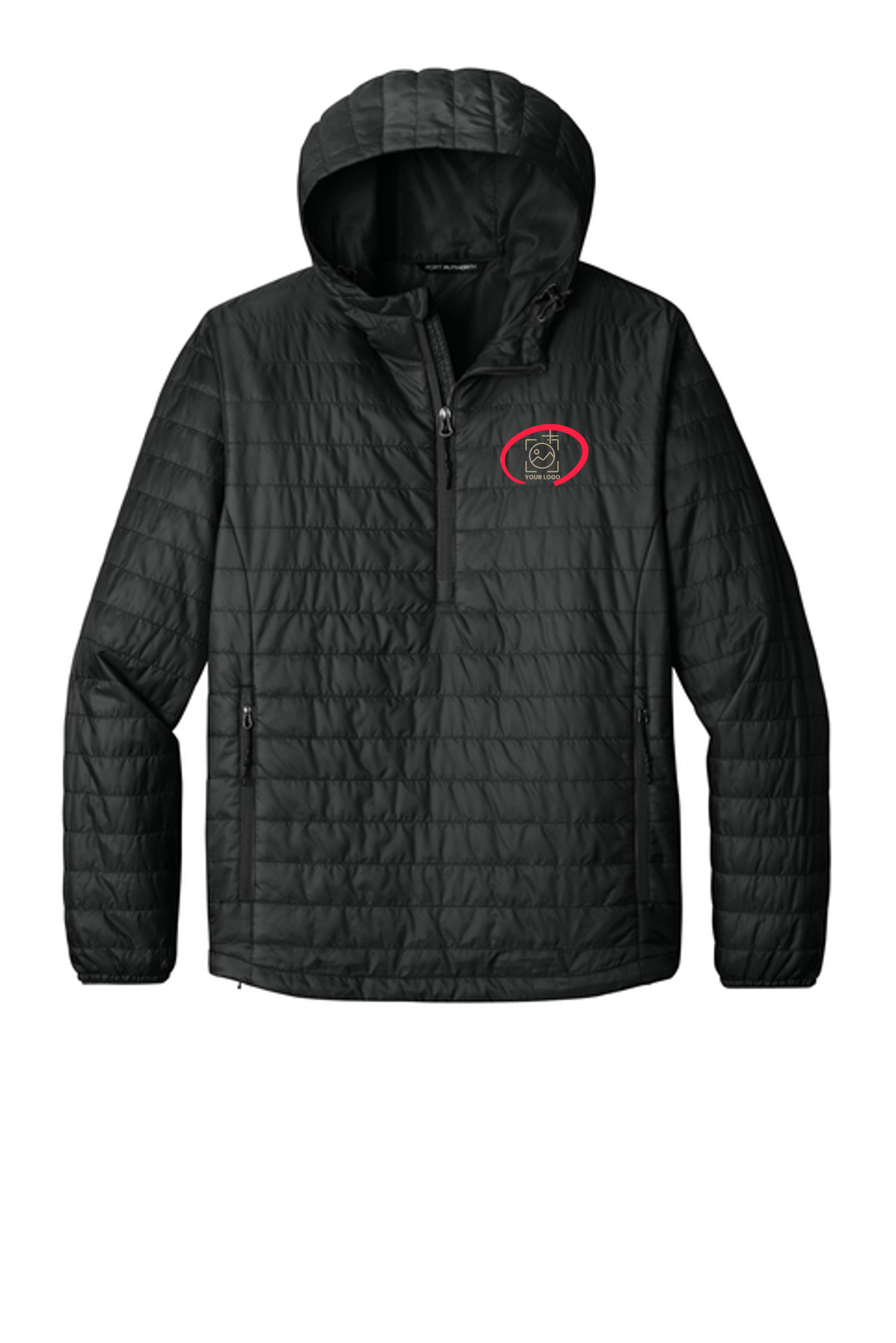 Packable Puffy Anorak + YOUR LOGO