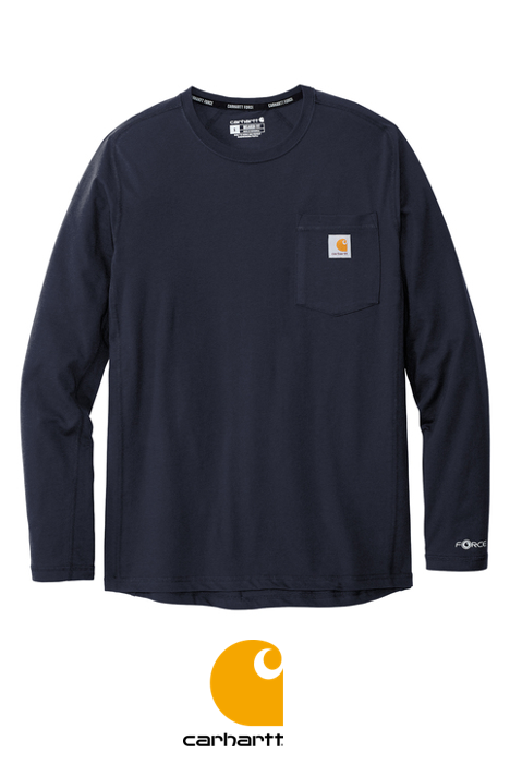 Carhartt Force® Long Sleeve Pocket T-Shirt + YOUR LOGO