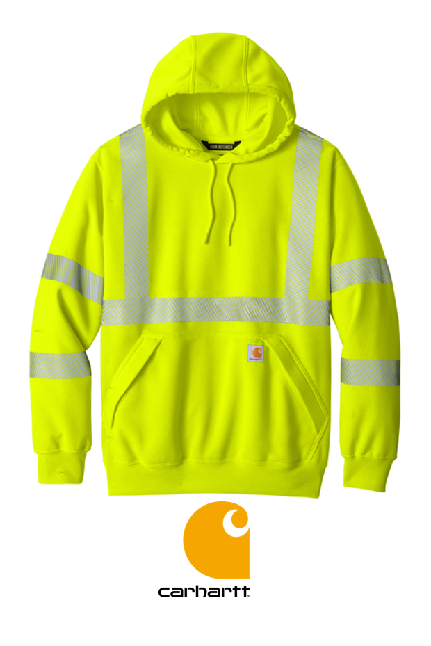 Carhartt® ANSI 107 Class 3 Hooded Sweatshirt + YOUR LOGO