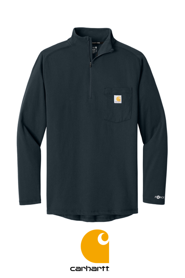 Carhartt Force® 1/4-Zip Long Sleeve T-Shirt + YOUR LOGO