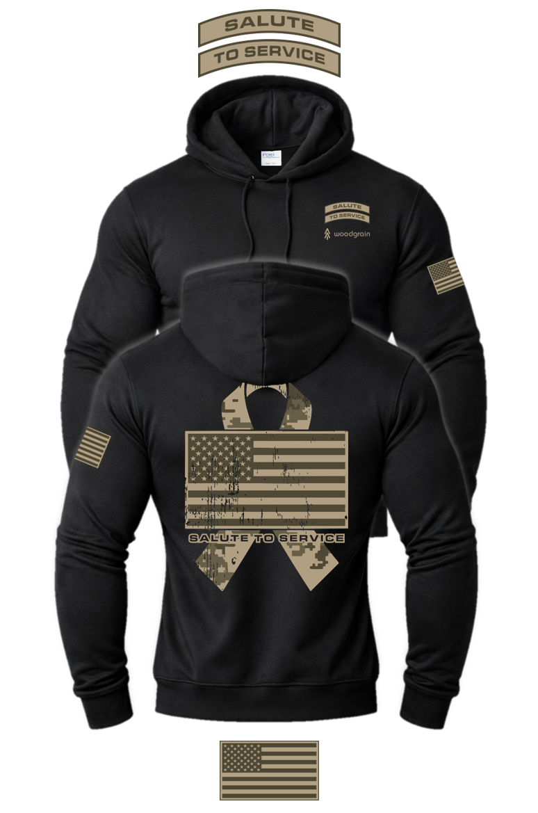 Salute to Service Hooded Sweatshirt - Woodgrain