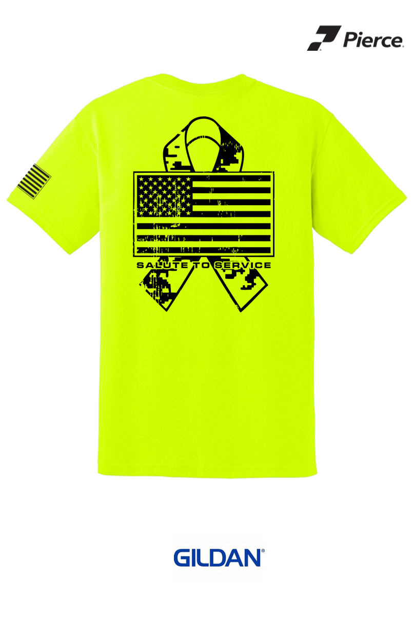Gildan® DryBlend® 50 Cotton/50 Poly T-Shirt - Safety Salute to Service