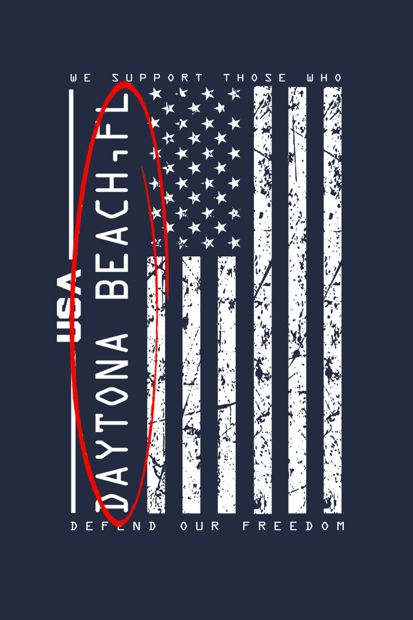 Gildan® DryBlend® 50 Cotton/50 Poly T-Shirt - NAVY Salute to Service