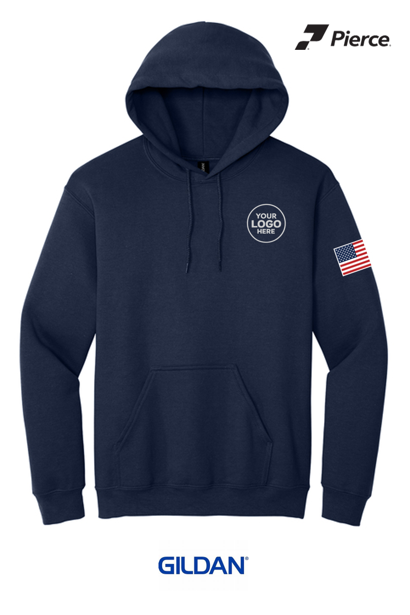 Gildan® Heavy Blend™ Hooded Sweatshirt - NAVY Salute to Service