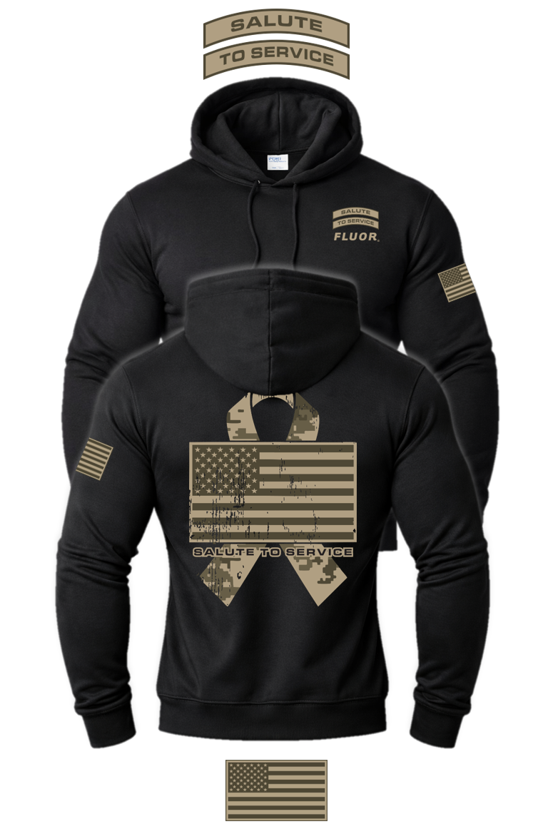 Salute to Service Hooded Sweatshirt - FLUOR