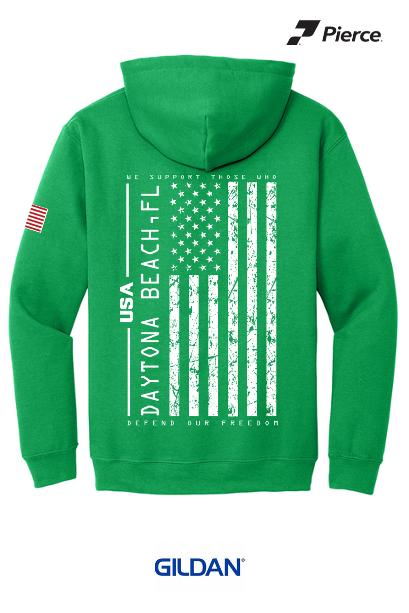 Gildan® Heavy Blend™ Hooded Sweatshirt - GREEN Salute to Service