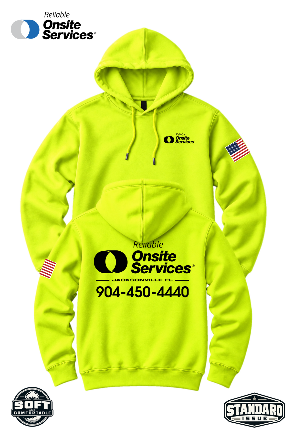YoUR Location Hooded Sweatshirt - Reliable Onsite Services