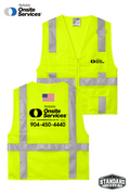 CornerStone® ANSI 107 Class 2 Mesh Six-Pocket Zippered Vest - Reliable Onsite Services