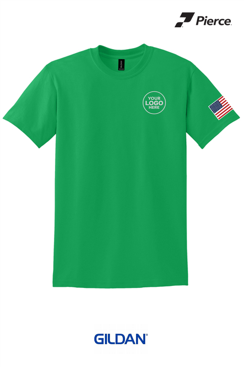 Gildan® DryBlend® 50 Cotton/50 Poly T-Shirt - GREEN Salute to Service