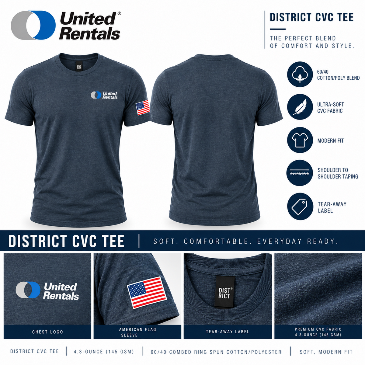 District® Perfect Blend® CVC Tee - UR