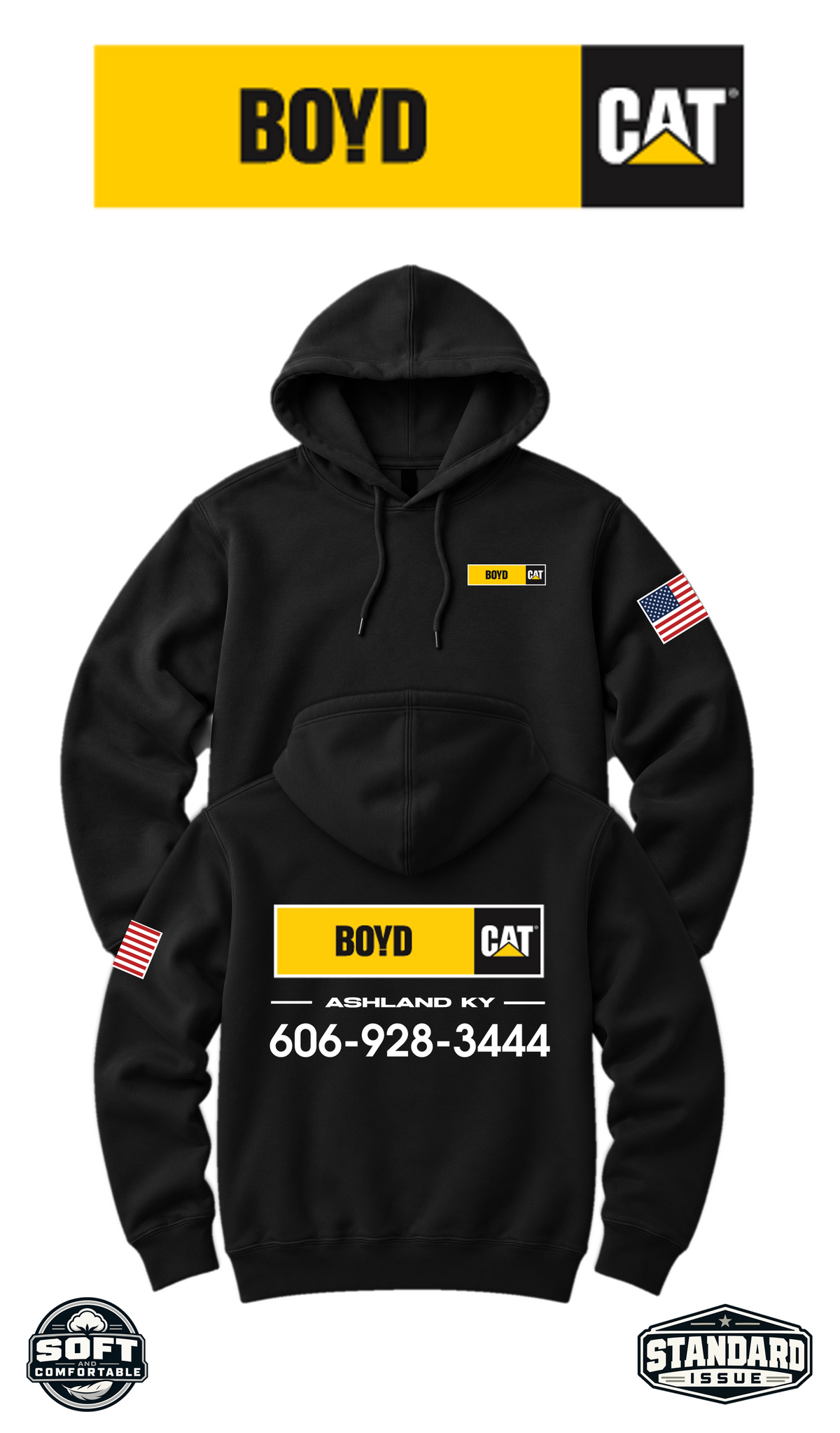 Your Location Hooded Sweatshirt - Boyd CAT