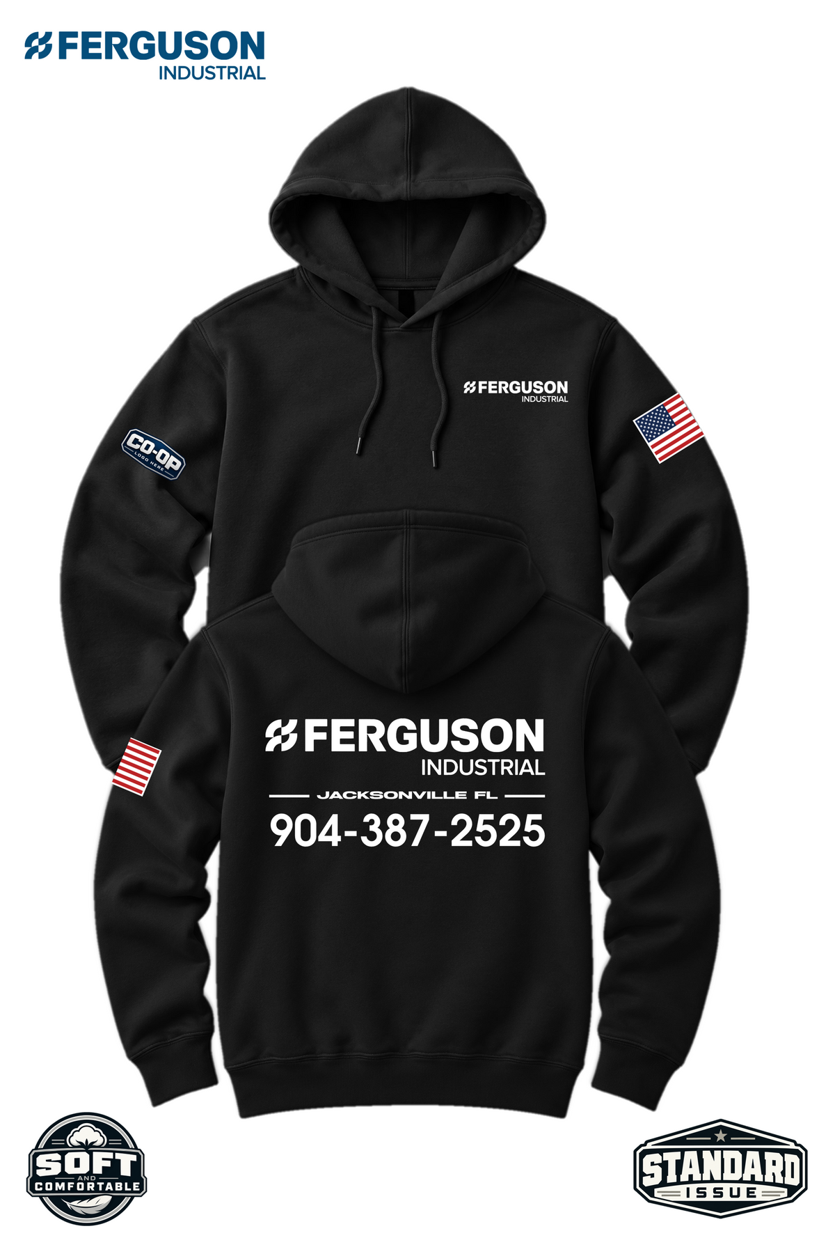 Your Location Hooded Sweatshirt - Ferguson Industrial
