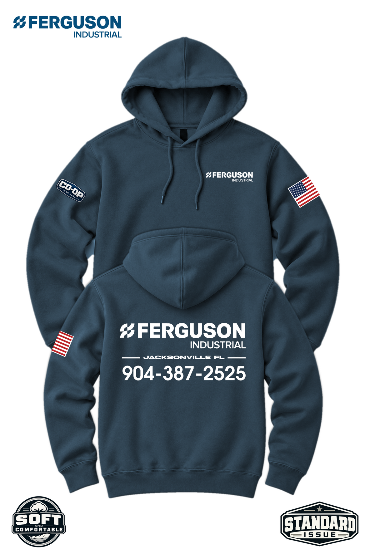 Your Location Hooded Sweatshirt - Ferguson Industrial