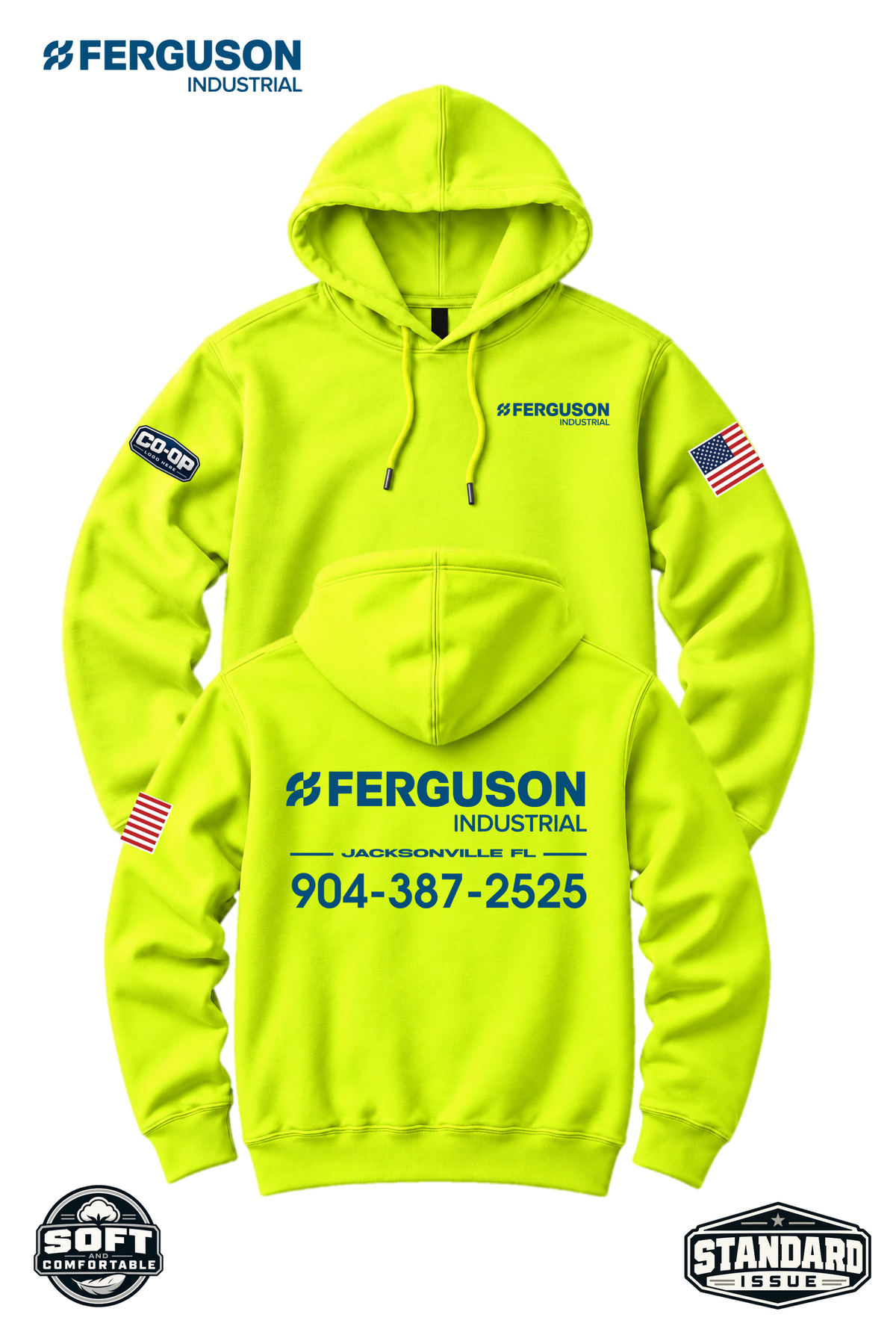 Your Location Hooded Sweatshirt - Ferguson Industrial