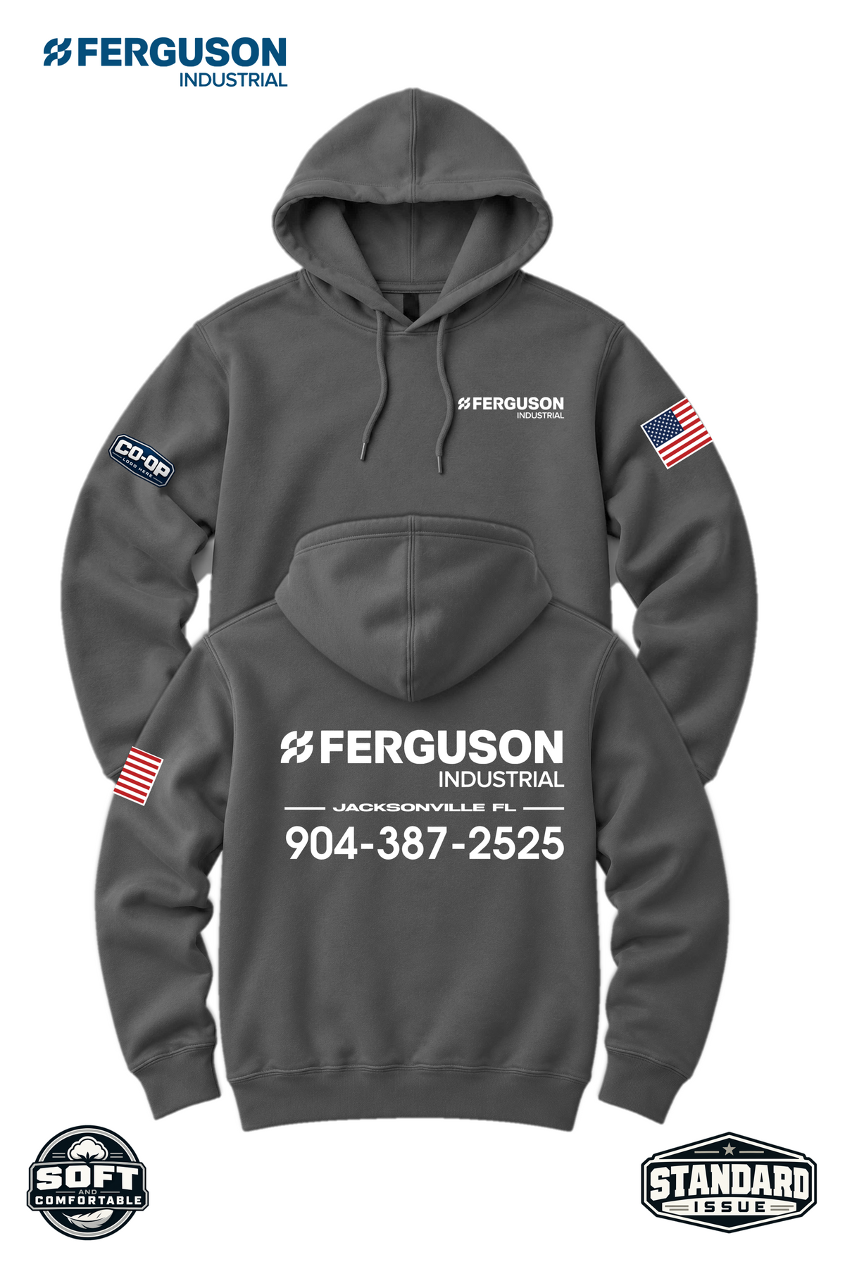 Your Location Hooded Sweatshirt - Ferguson Industrial