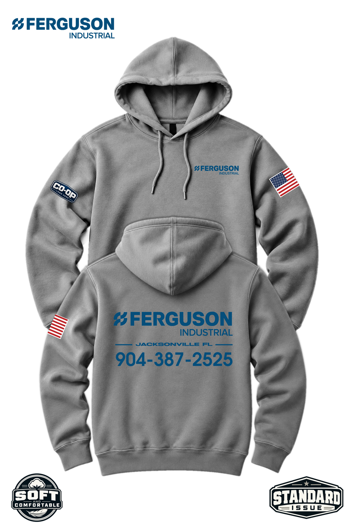 Your Location Hooded Sweatshirt - Ferguson Industrial