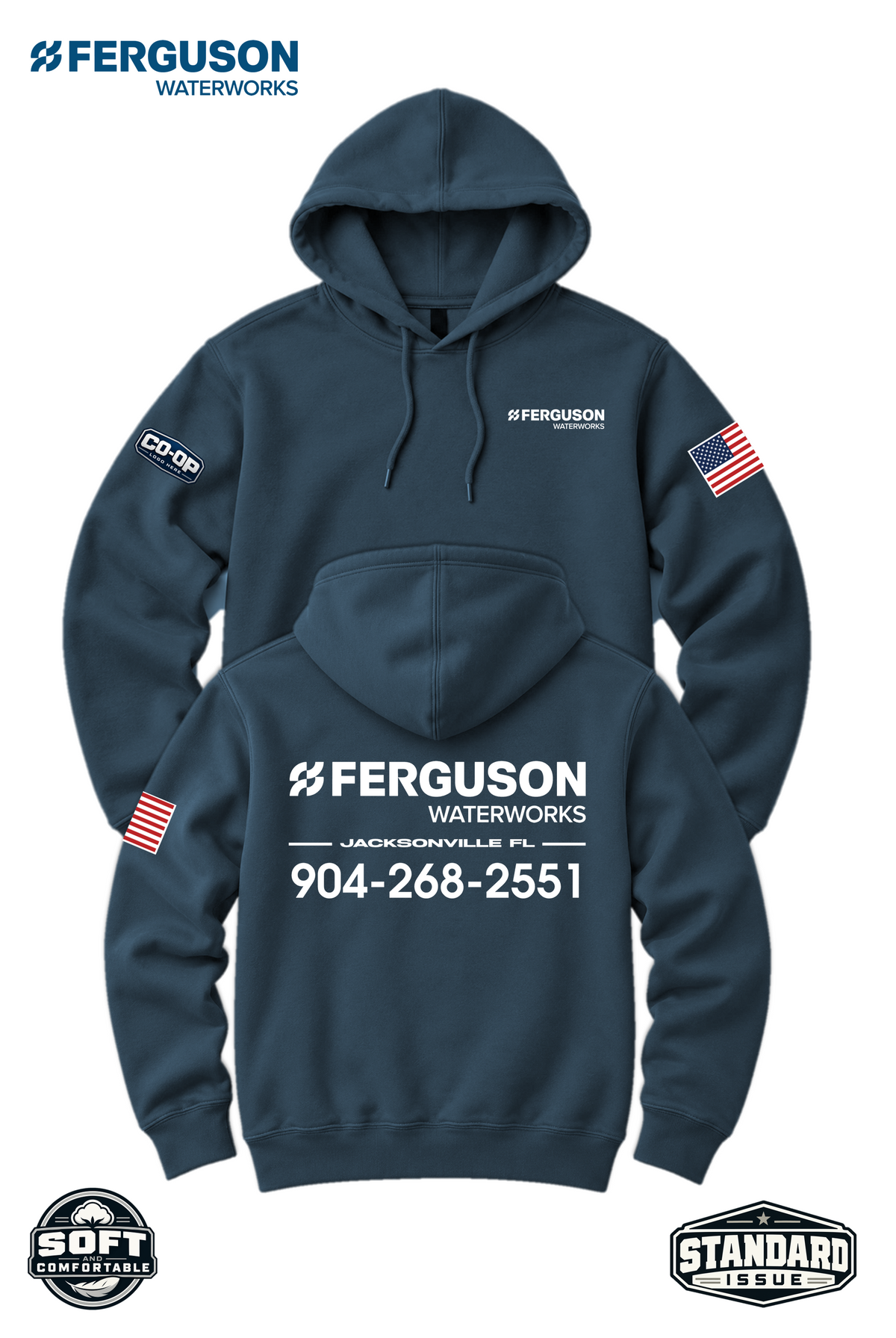 Your Location Hooded Sweatshirt - Ferguson Waterworks