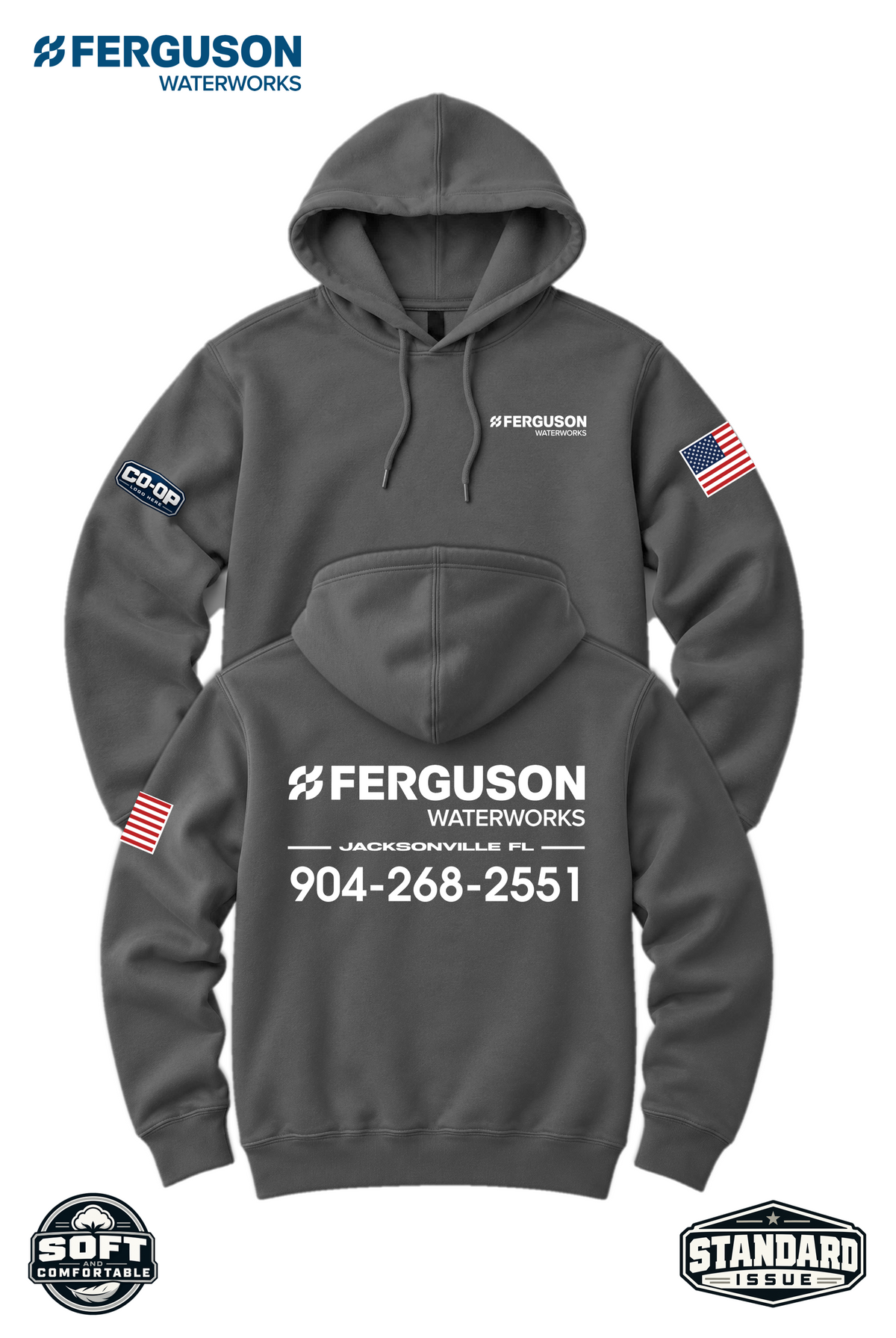 Your Location Hooded Sweatshirt - Ferguson Waterworks