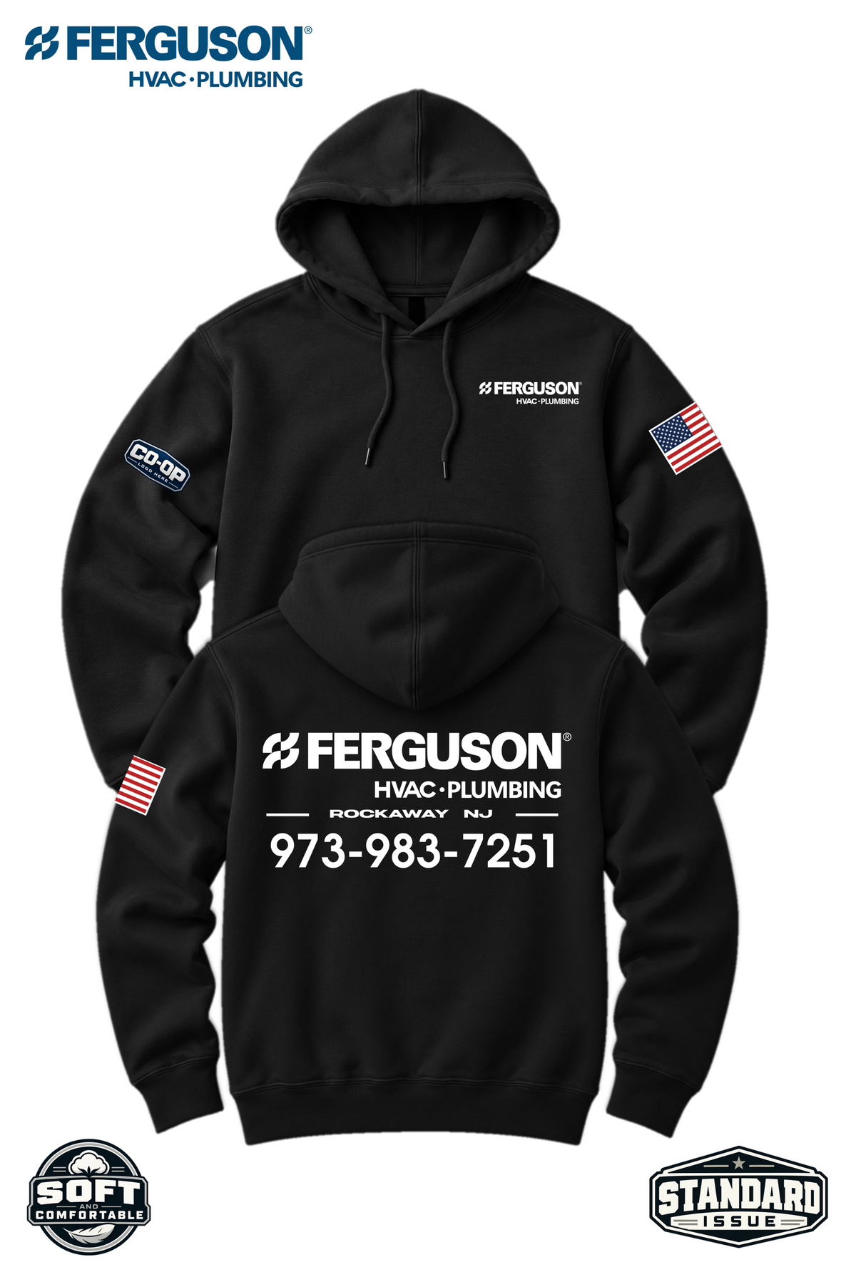 Your Location Hooded Sweatshirt - Ferguson HVAC