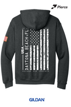 Gildan® Heavy Blend™ Hooded Sweatshirt - DARK HEATHER Salute to Service