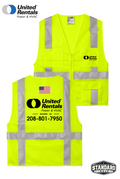 CornerStone® ANSI 107 Class 2 Mesh Six-Pocket Zippered Vest - Power & HVAC UR