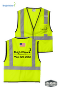 CornerStone® ANSI 107 Class 2 Economy Mesh One-Pocket Vest - BrightView