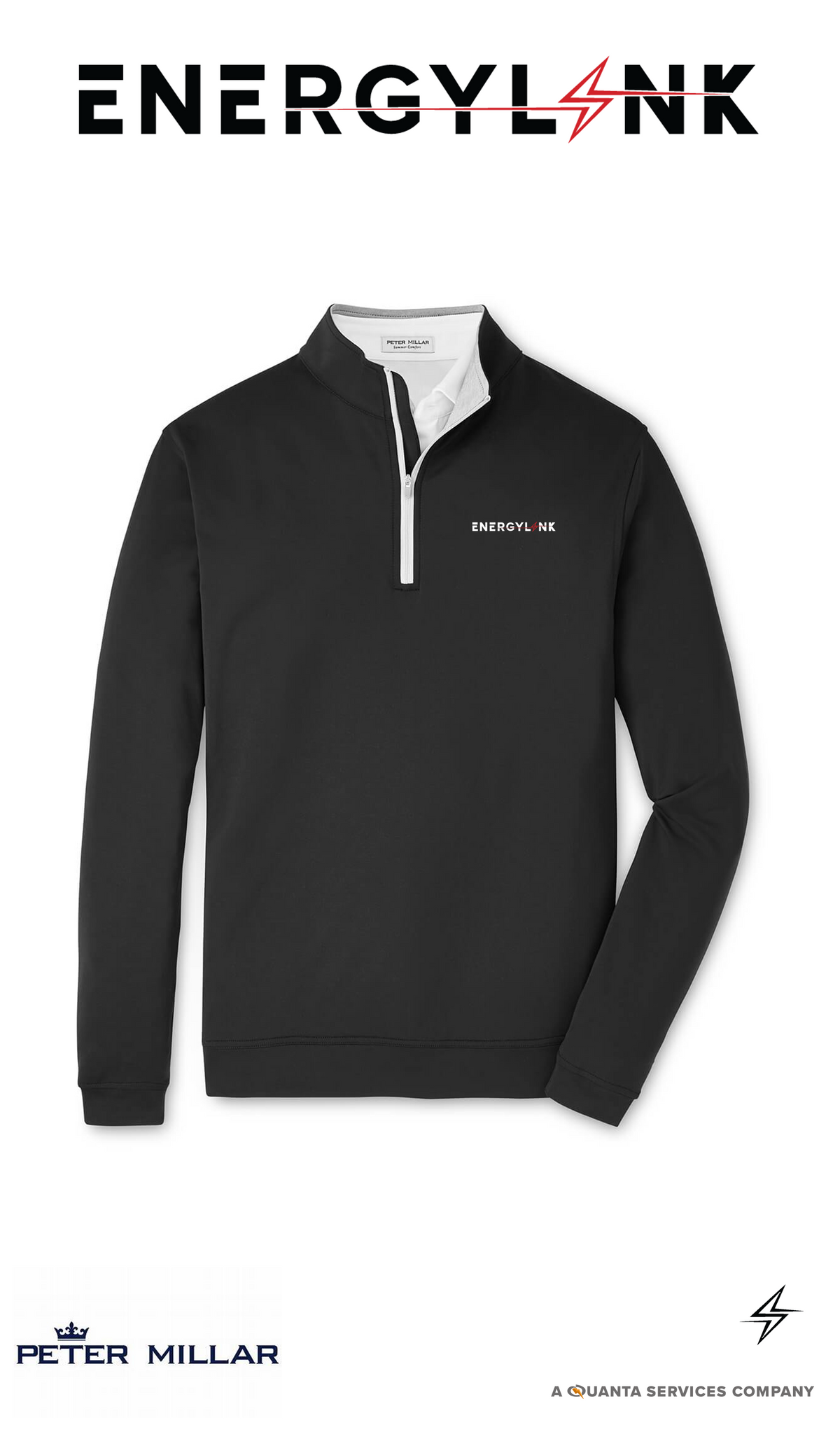 Peter Millar Men's Perth Performance Quarter-Zip- EnergyLink